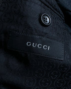 "GUCCI" silk blend gray blue spring setup