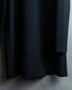 "YOKO CHAN" Deep action pleated mid-length dress