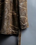 "NIEDIECK" Yarn sewn fur special hoodie jacket