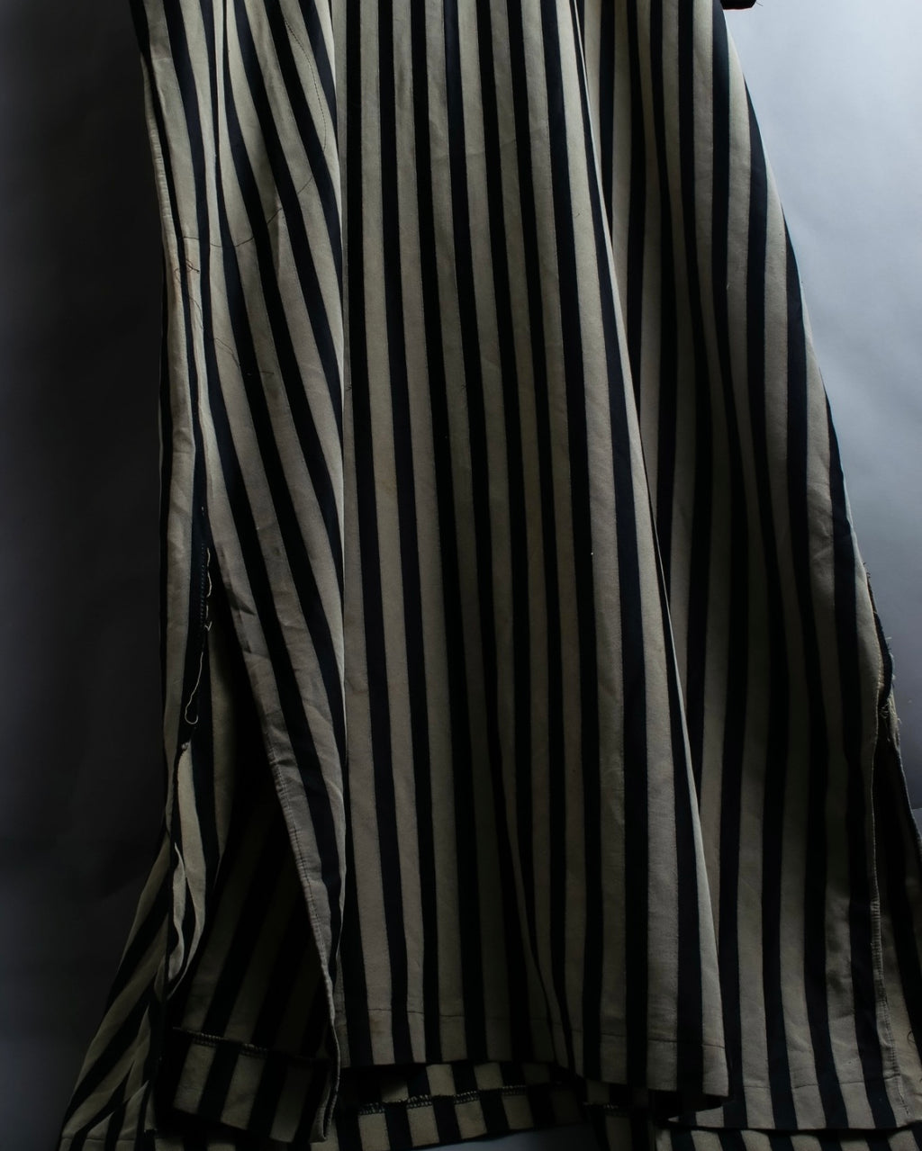 vintage striped super long dress
