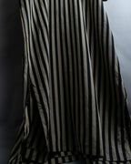 vintage striped super long dress
