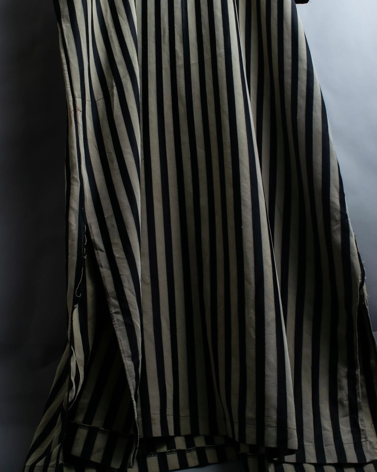 vintage striped super long dress