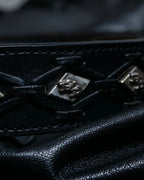 HARLEY-DAVIDSON Genuine Leather Silver Detail Belt