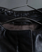 "Emporio Armani" leather stitch special design jacket