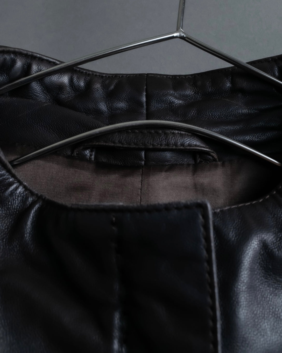 "Emporio Armani" leather stitch special design jacket