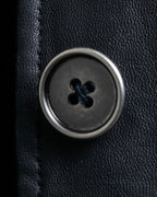 Vintage Leather x CORDUROY combination trench coat