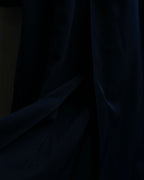 Vintage super long dark blue trench coat