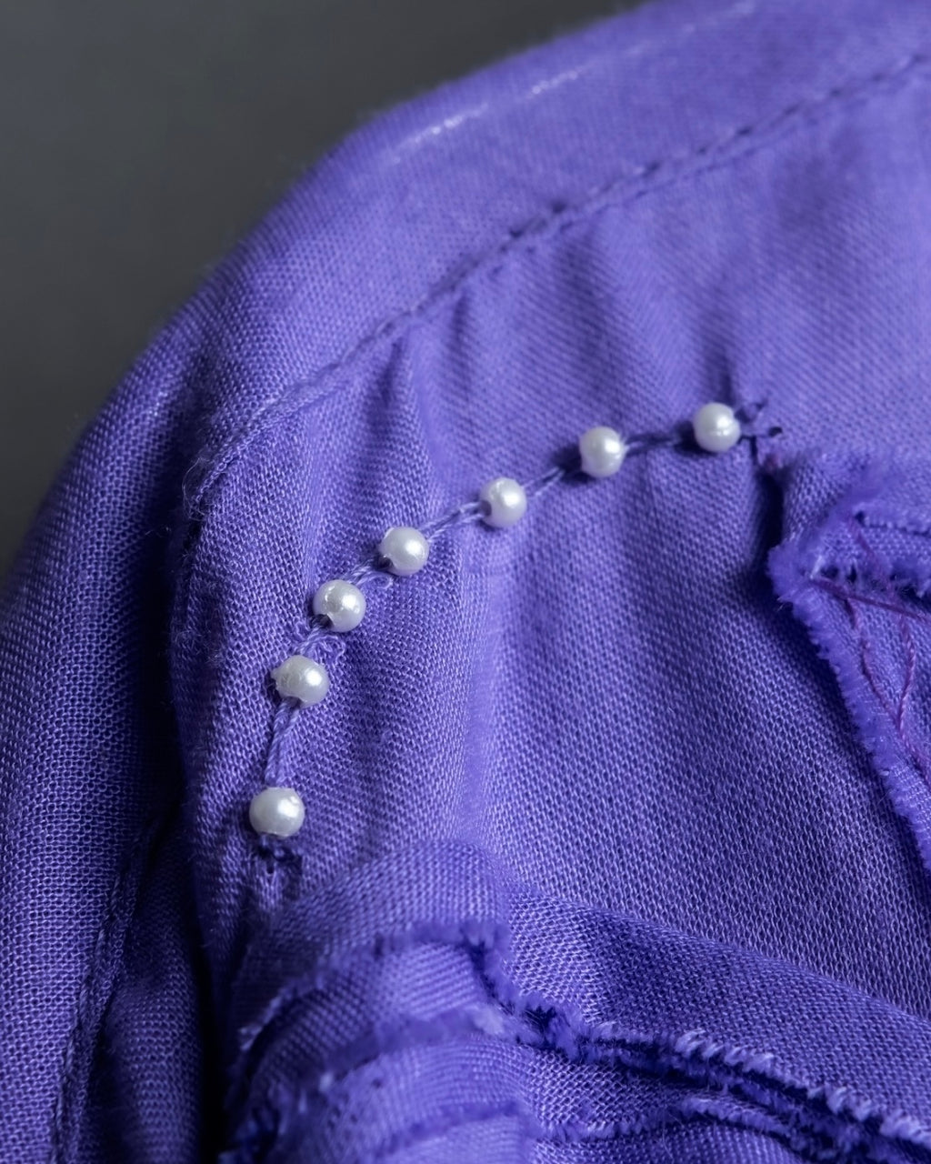 “Vintage” flower embroidery jewel designed viscose shirts