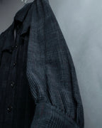 “Burberry Black Label” Trench coat designed long check shirts