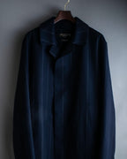 "MACKINTOSH" super oversized striped coat