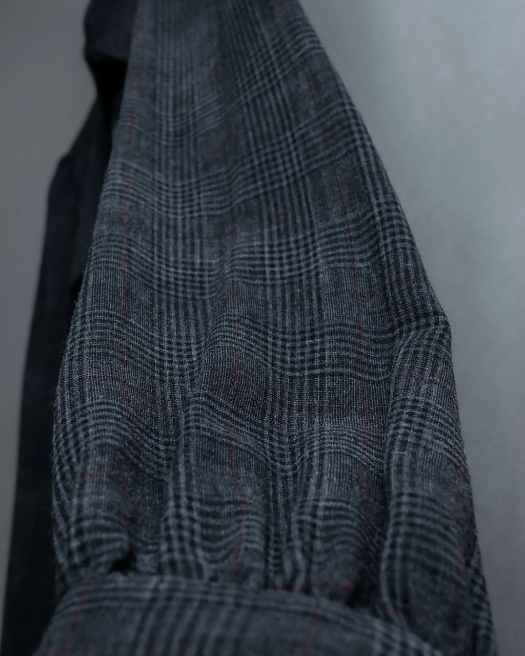 “Burberry Black Label” Trench coat designed long check shirts