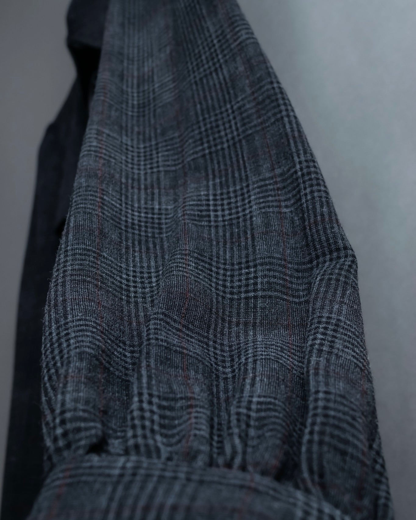 “Burberry Black Label” Trench coat designed long check shirts