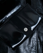 "Salvatore Ferragamo" enamel shoulder bag