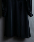 “Karl Lagerfeld” pleats designed stand collar summer dress