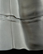 "Maurizio Pecoraro" gather sleeves glossy silver spring coat