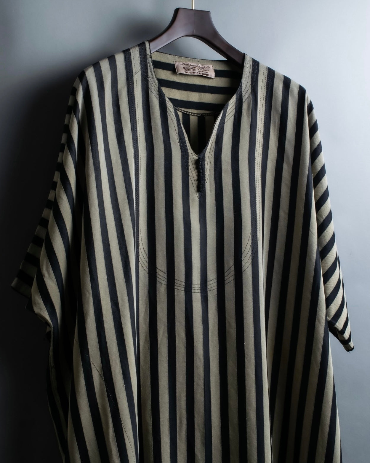 vintage striped super long dress