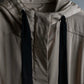 "VALENTINO" Drawcord design luxury long hoodie