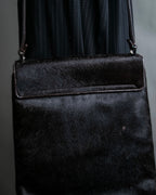 "GUCCI" Harako fur square shoulder bag