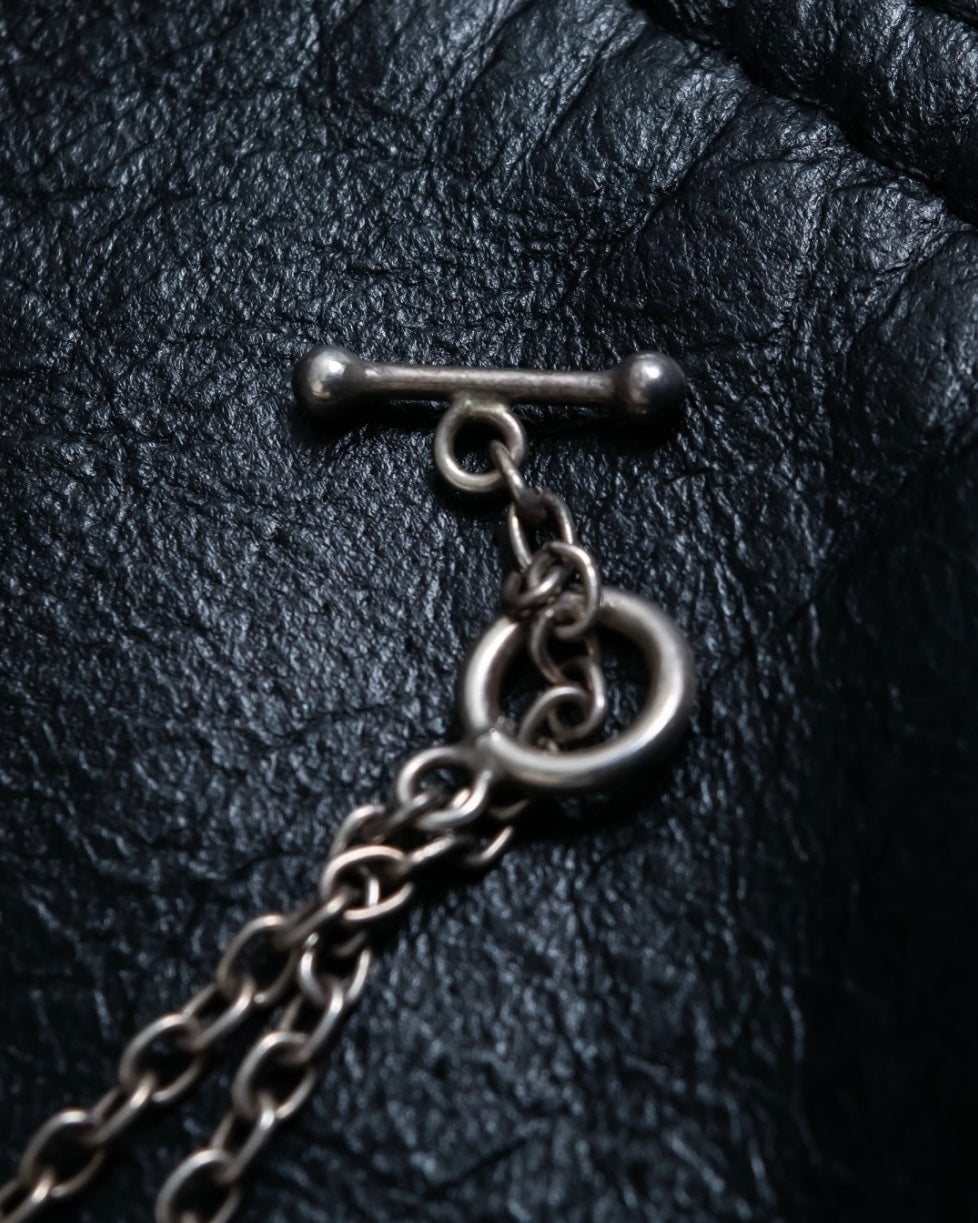 “Georg Jensen” inside out designed silver chain necklace