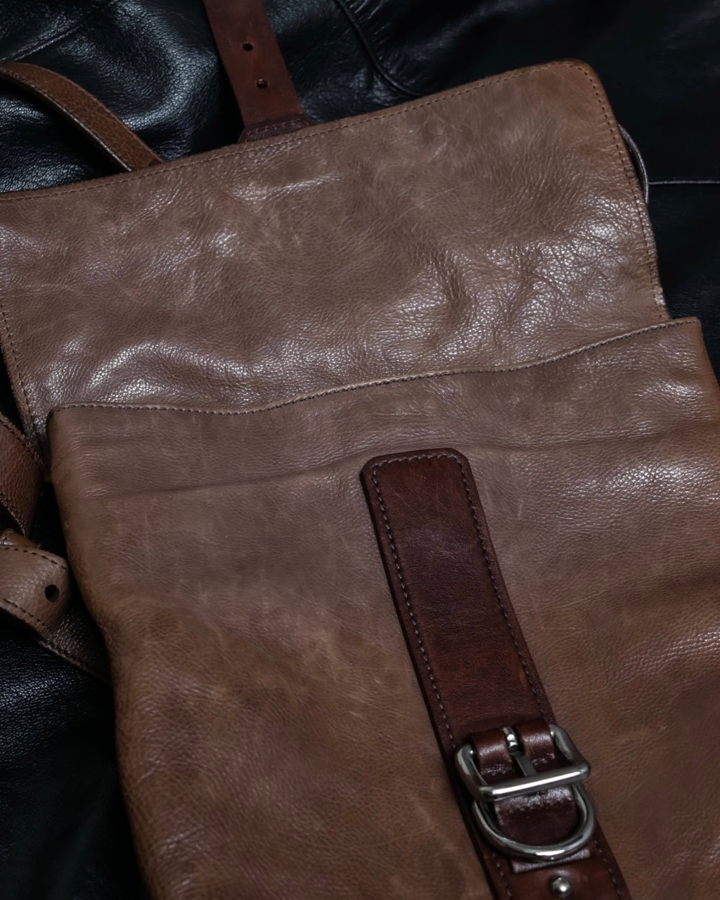 "PRADA" Real leather wrapped bag