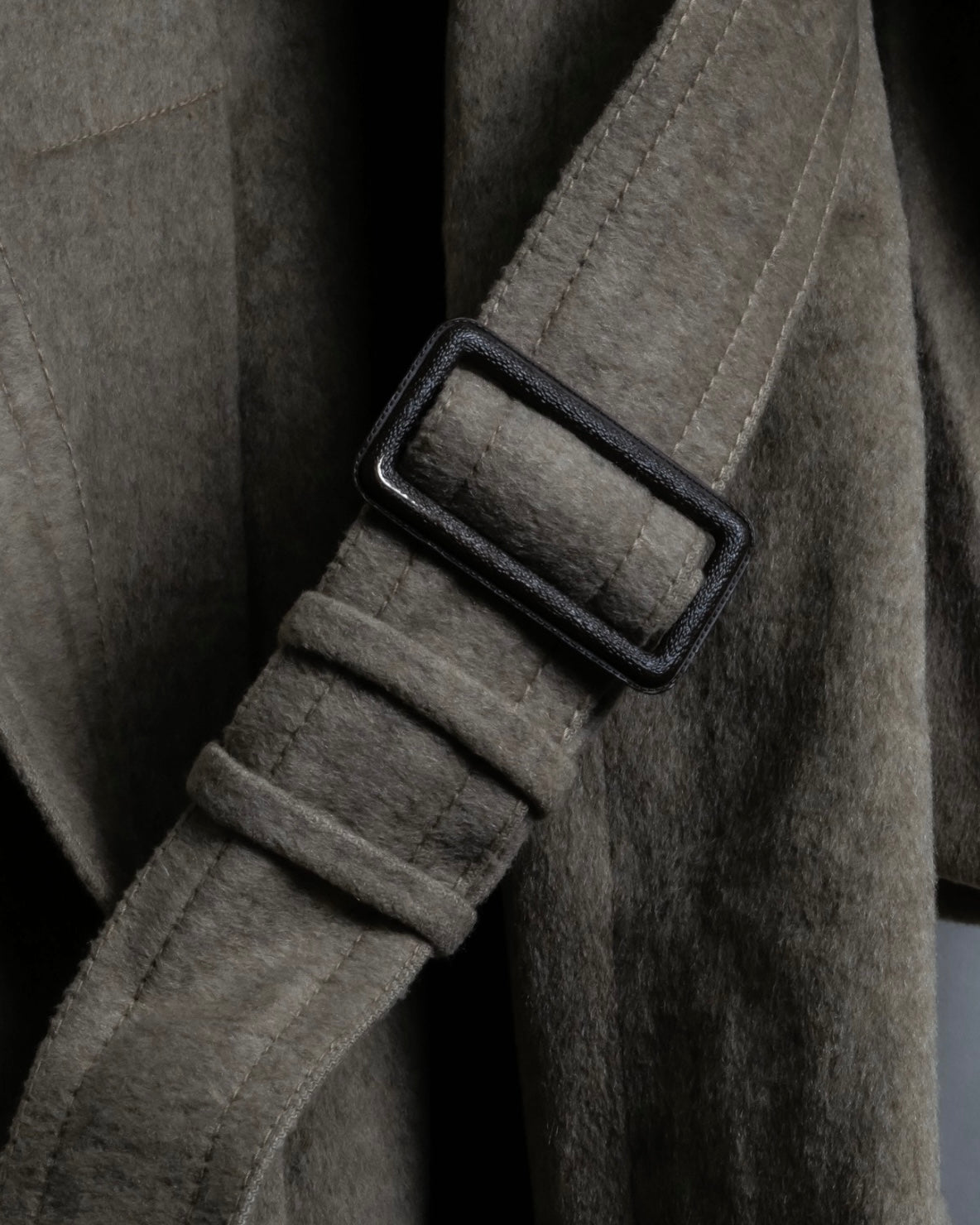 "ALPACUNA" 70's Pure wool beautiful trench coat