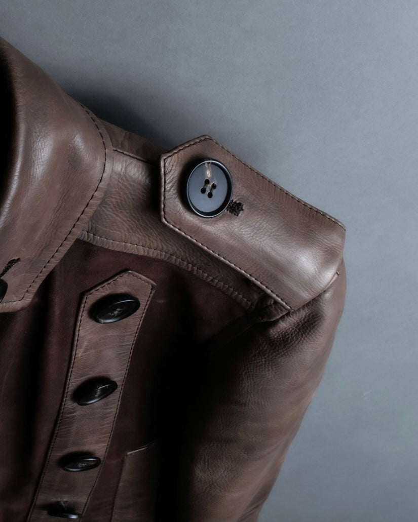 00's dal zip napoleon leather jacket