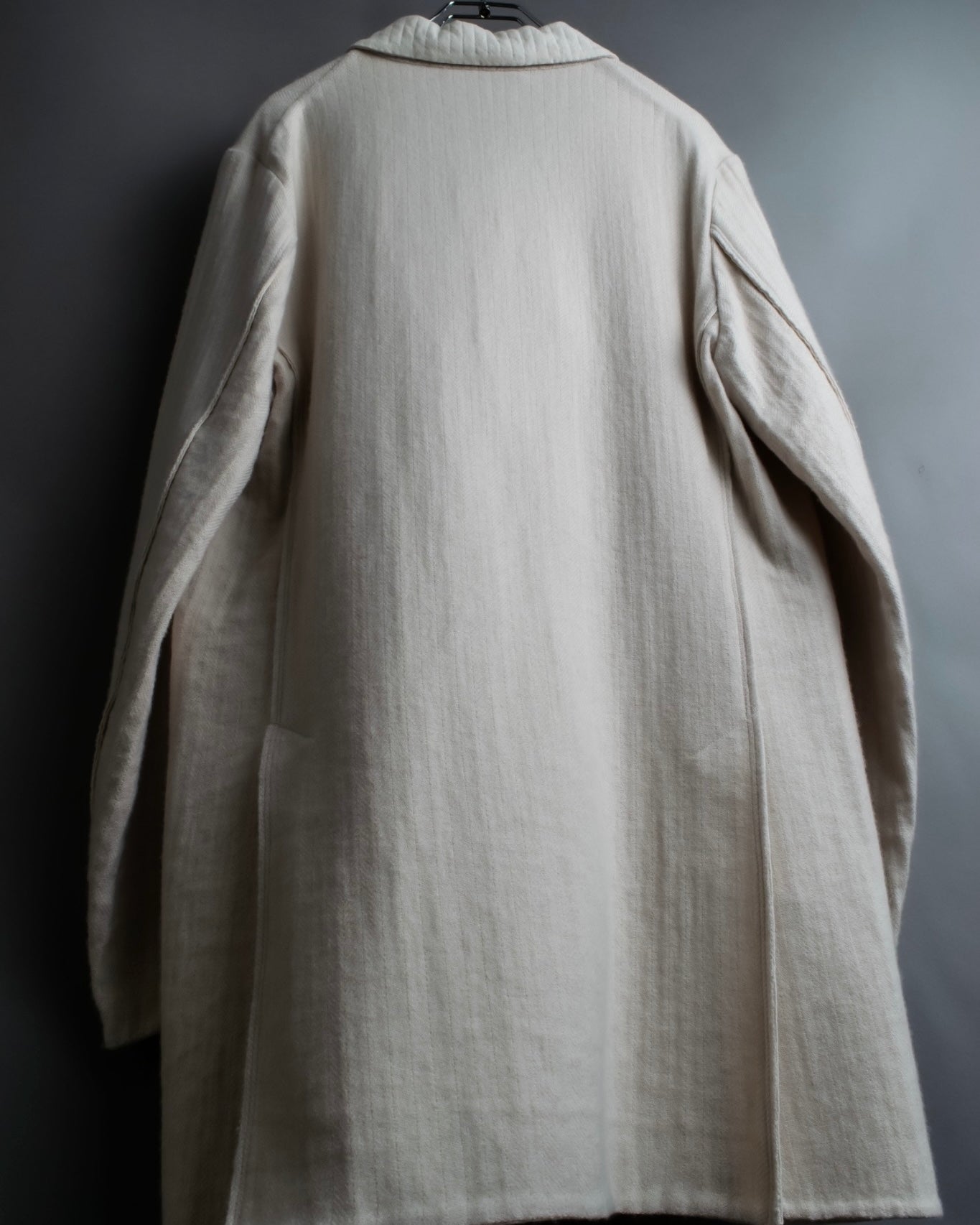 "SOWER" cashmere cotton double breasted tailored jacket