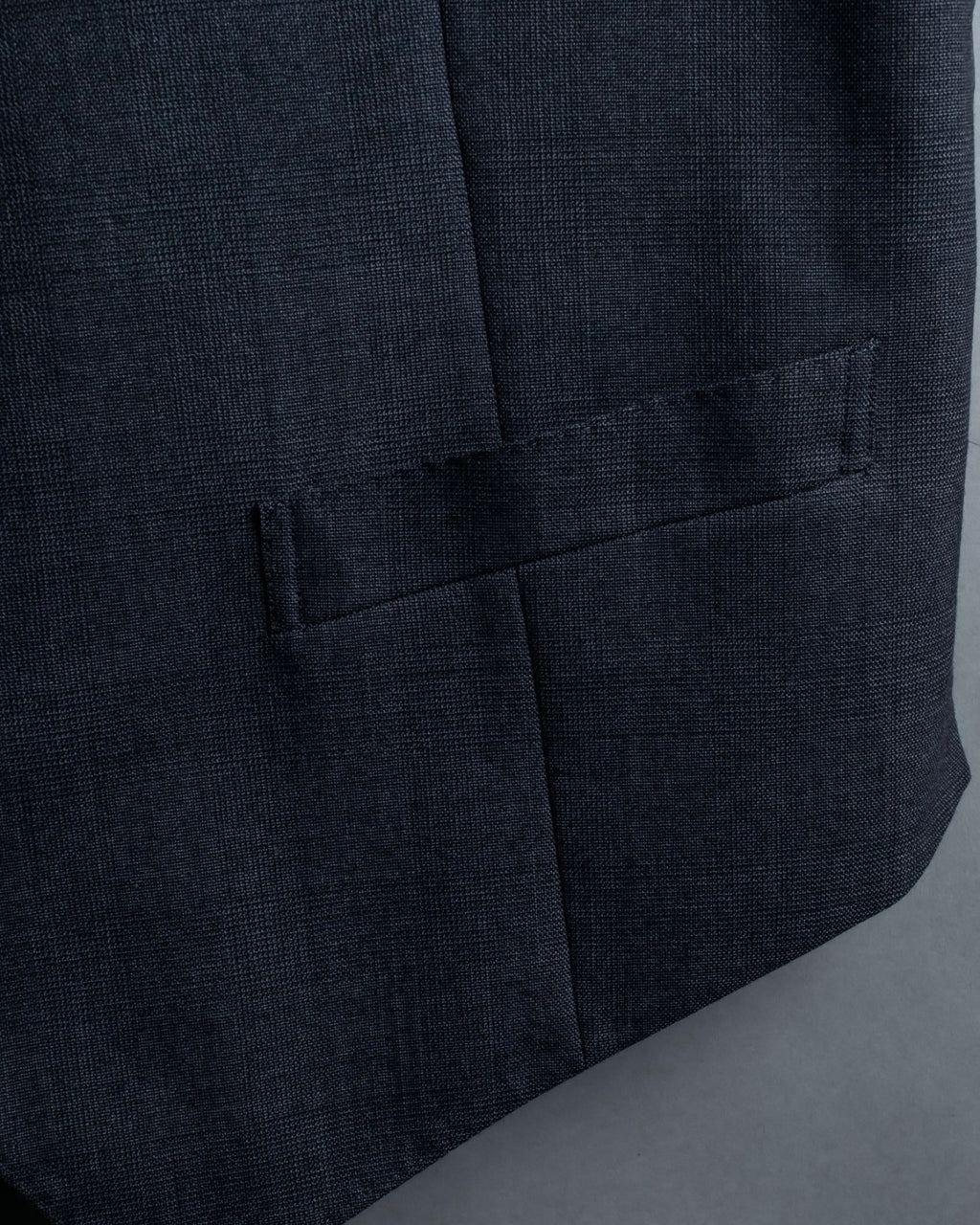 "KANSAI YAMAMOTO" Grey hidden check three-piece set up