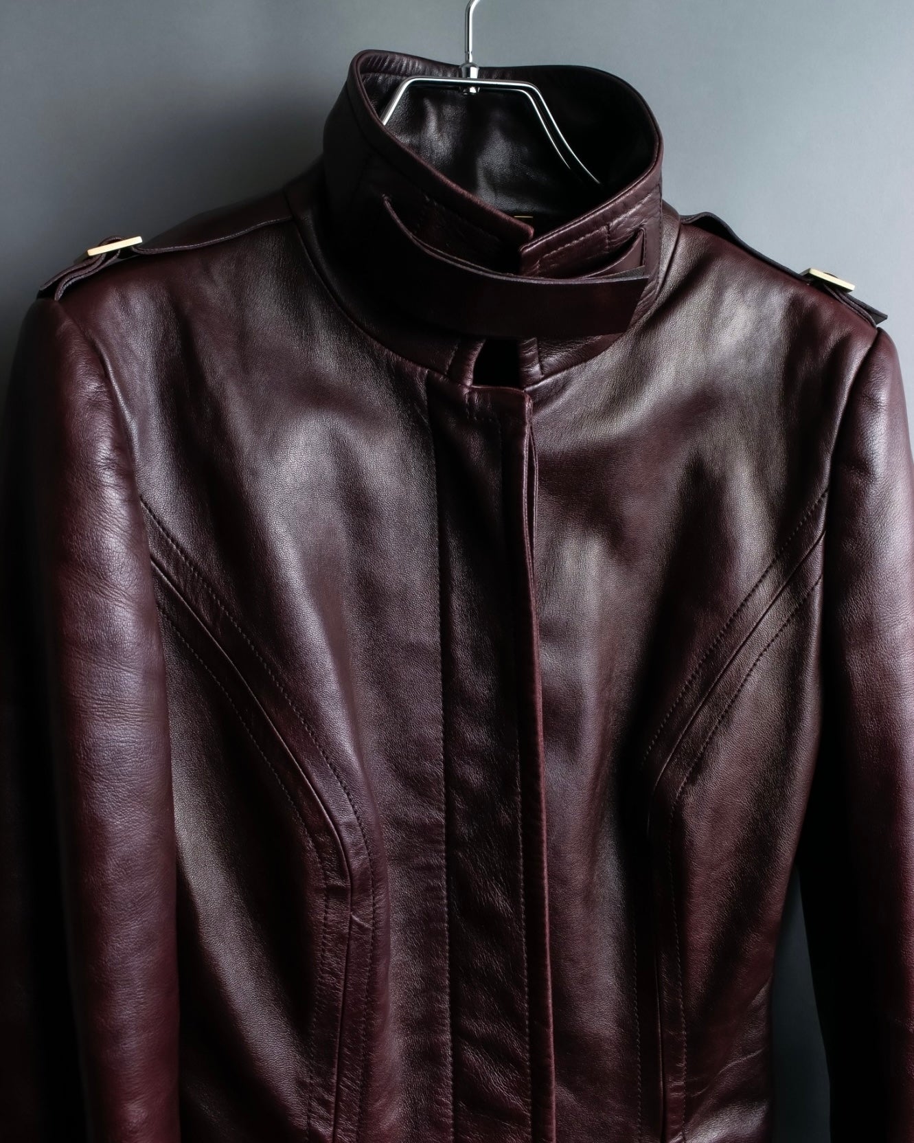 “GUCCI” Beautiful genuine sheep leather jacket