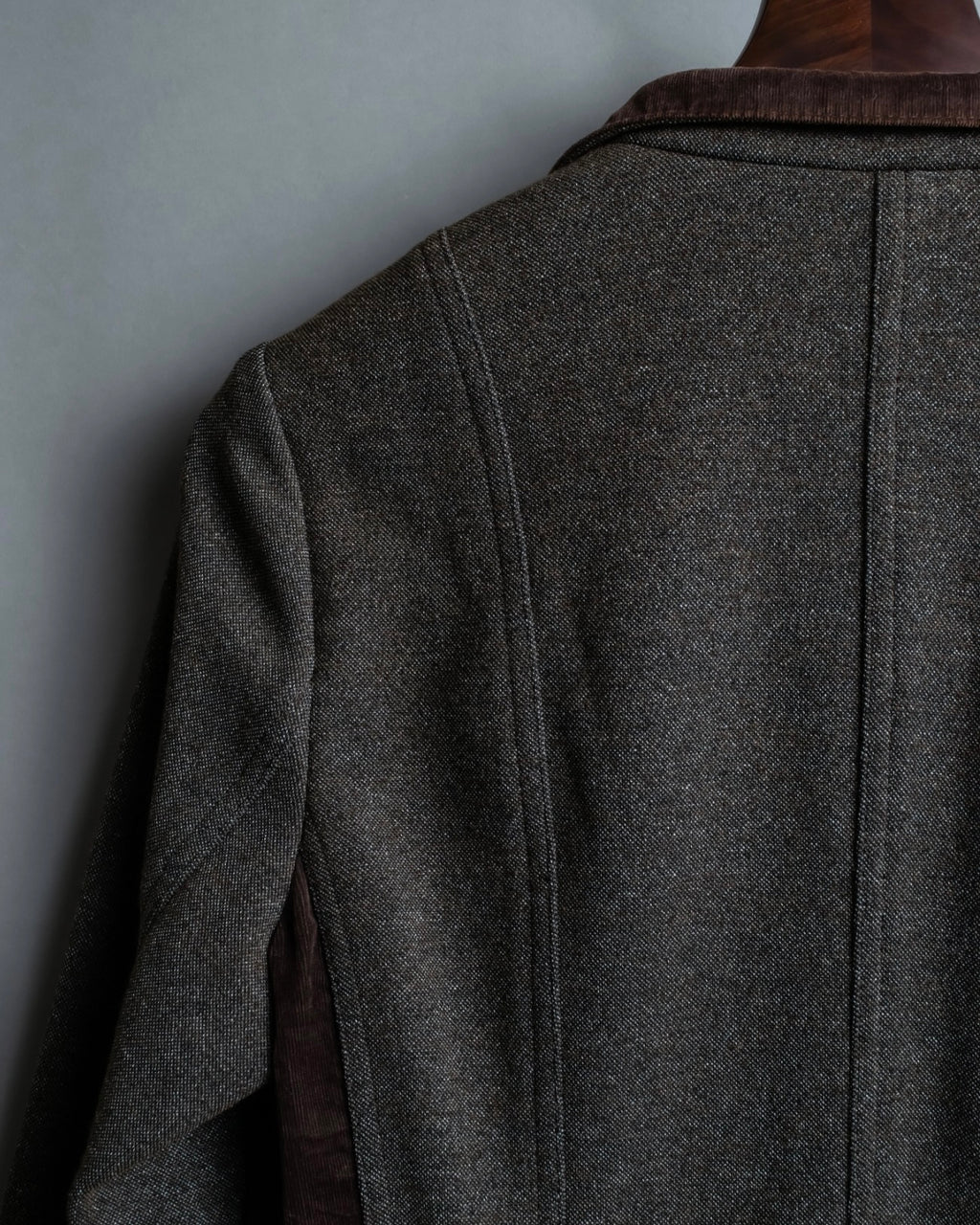 "KANSAI BIS" tailored corduroy combination jacket