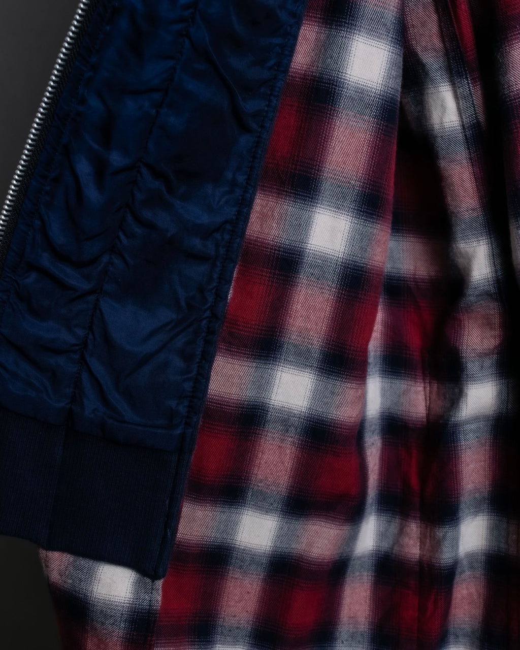 “John UNDERCOVER” gown designed check long hoodie