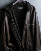 "SYLVIE SCHIMMEL" Special touch leather zip hood jacket