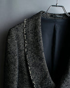 "Yohji Yamamoto +NOIR" Frill smoking jacket