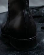 “BOTTEGA VENETA” round toe intrecciato leather boots