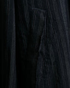 "Comme des Garcons Homme" distressed zip-up striped blouson