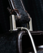 "GUCCI" Harako fur square shoulder bag