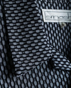 Vintage three-dimensional processed monotone polyester shirt