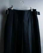 "Tricot Comme des Garçons" wool pleated wrap skirt