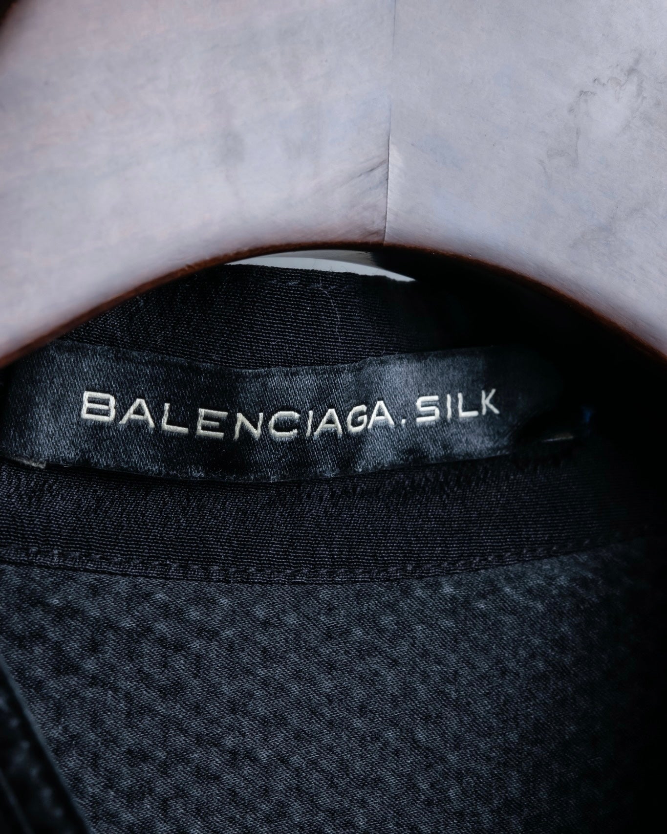"BALENCIAGA" Trench design silk dress