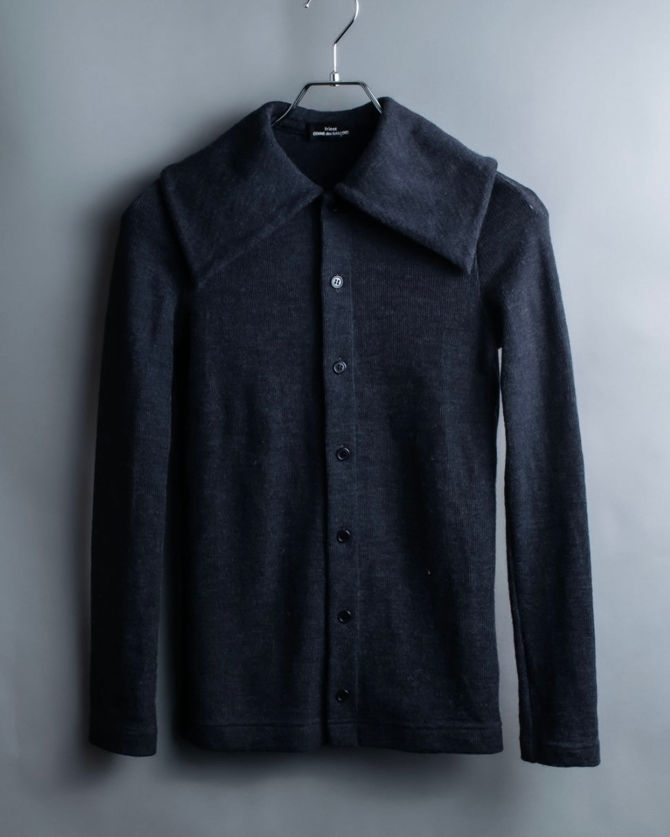 "tricot COMME des GARCONS" Light 100% wool layered knit