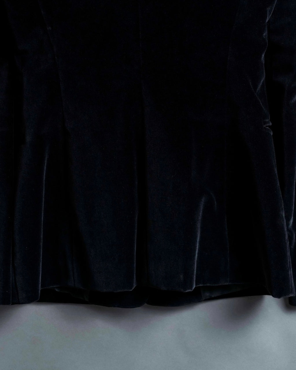 "VERSACE JEANS COUTURE" Velour peak lapel tailored jacket