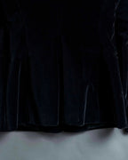 "VERSACE JEANS COUTURE" Velour peak lapel tailored jacket