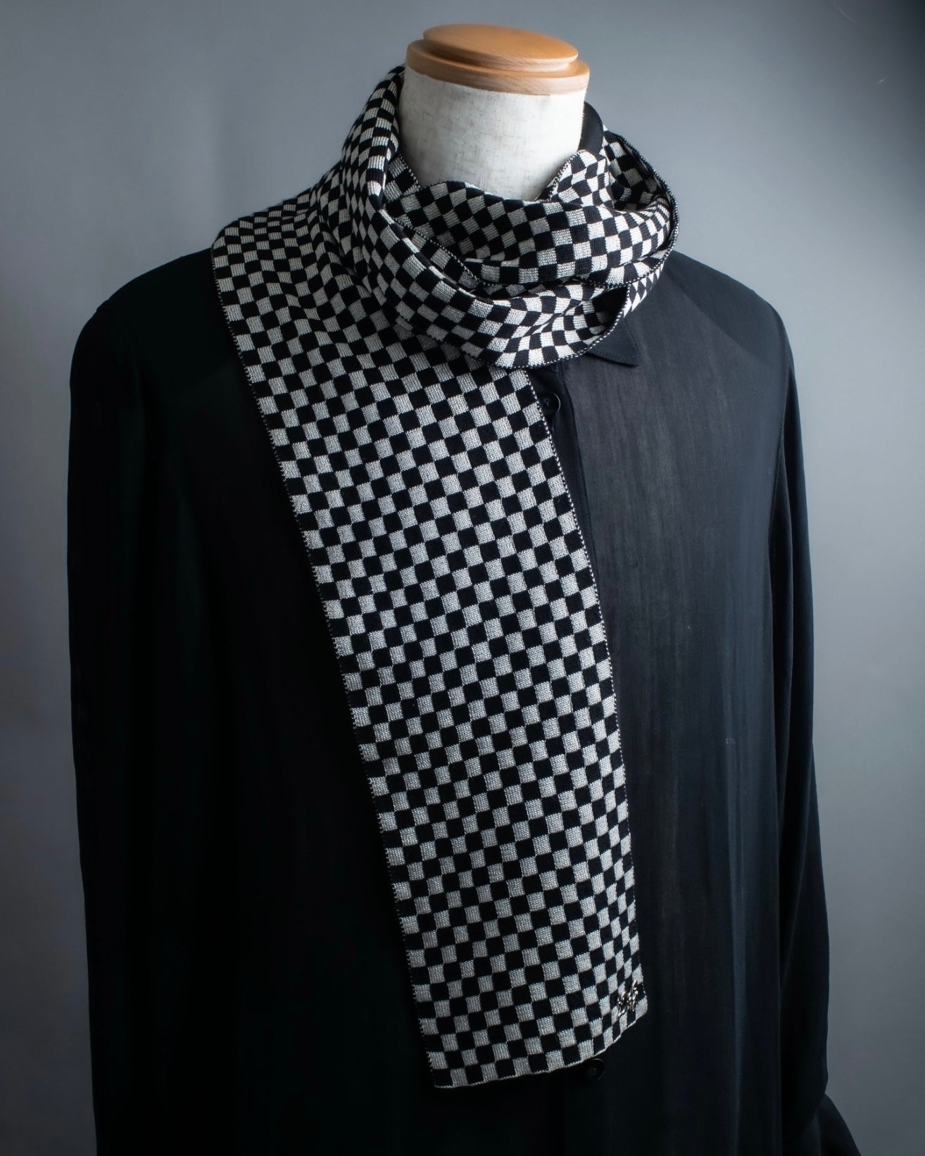 "DOLCE&amp;GABBANA" checkered pattern glitter stole