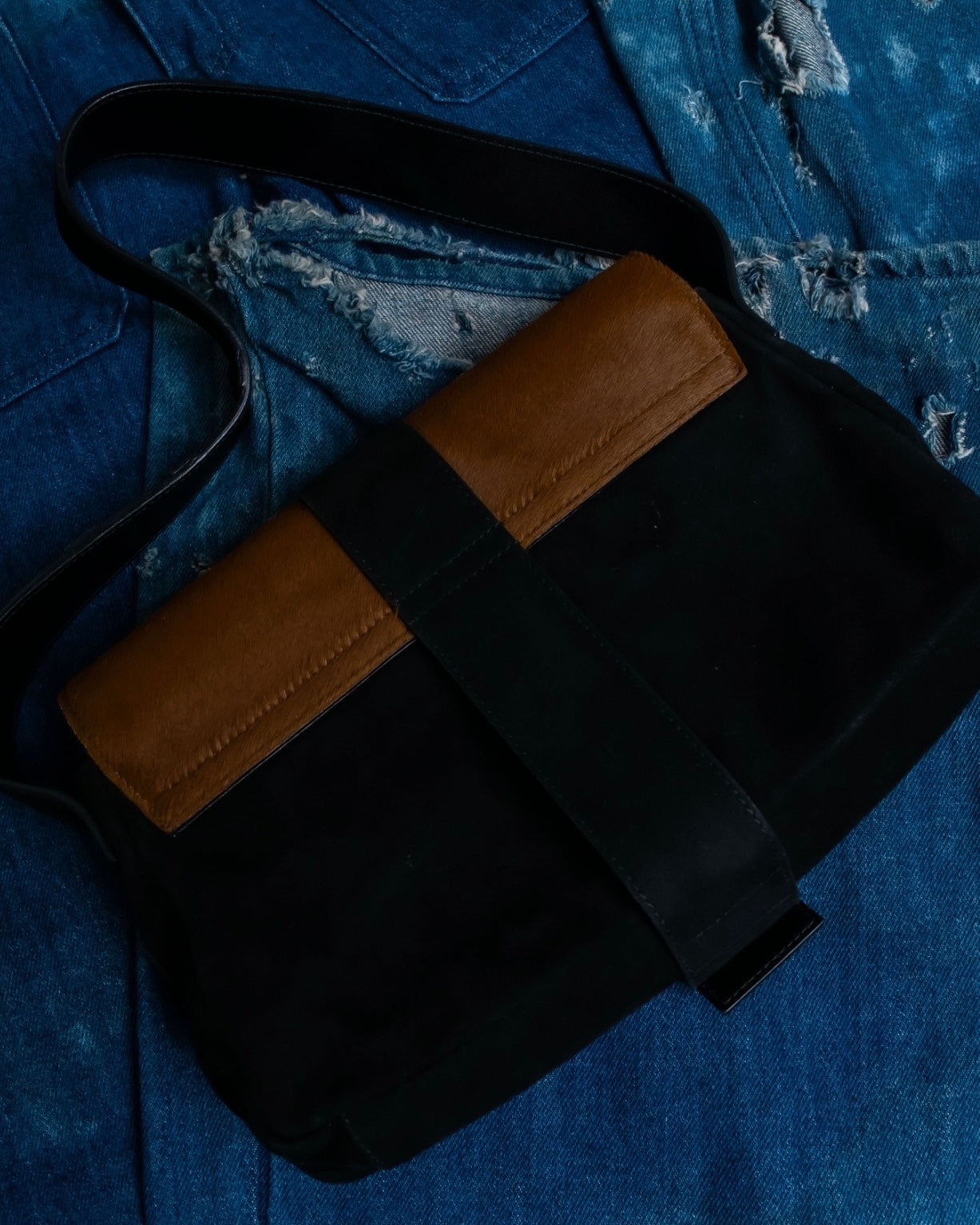 "Sergio Rossi" Harako Layered Shoulder Bag