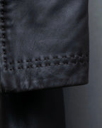 "Emporio Armani" leather stitch special design jacket