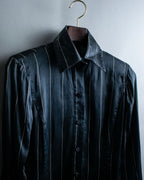 "GIANFRANCO FERRE" 100% silk striped dress shirt