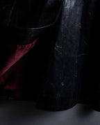 "STEFANO MORTARI" Archive leather crack design jacket