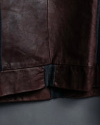 "DIONISO" Archive genuine leather combination knit