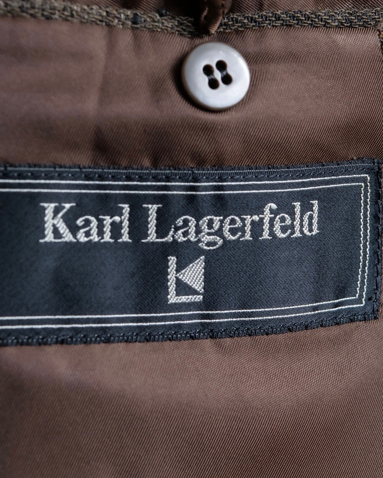 Karl Lagerfeld Gentle Plaid Tailored Jacket