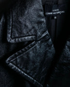 "tricot Comme des Garçons" Archive leather trench coat